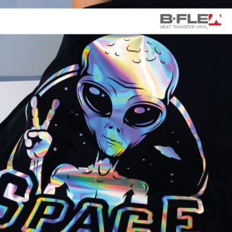 Termoadesivo effetto specchio olografico B-flex