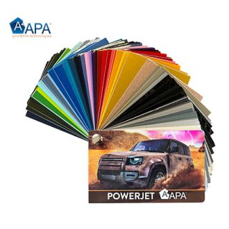 Mazzetta colori APA PowerJet wrapping film pellicola adesiva