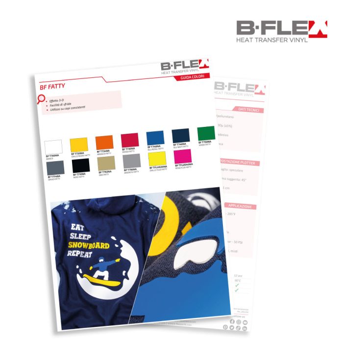 Cartella colori FATTY Bflex campioni reali