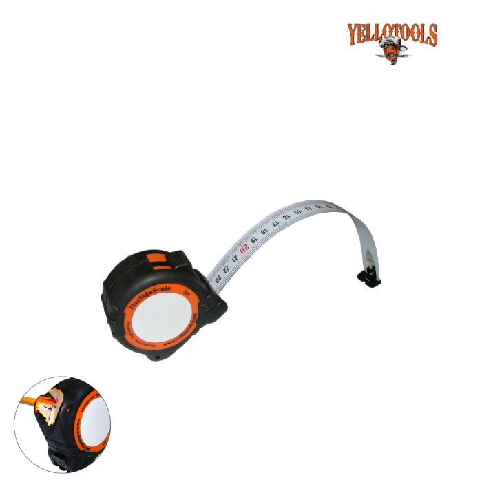 Metro FlatSignScale 5m Yellotools con temperamatite integrato