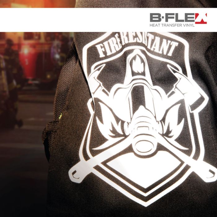Termoadesivi rifrangenti BF Reflex Fire Retardant ad alta visibilità, ignifugo con effetto protettivo